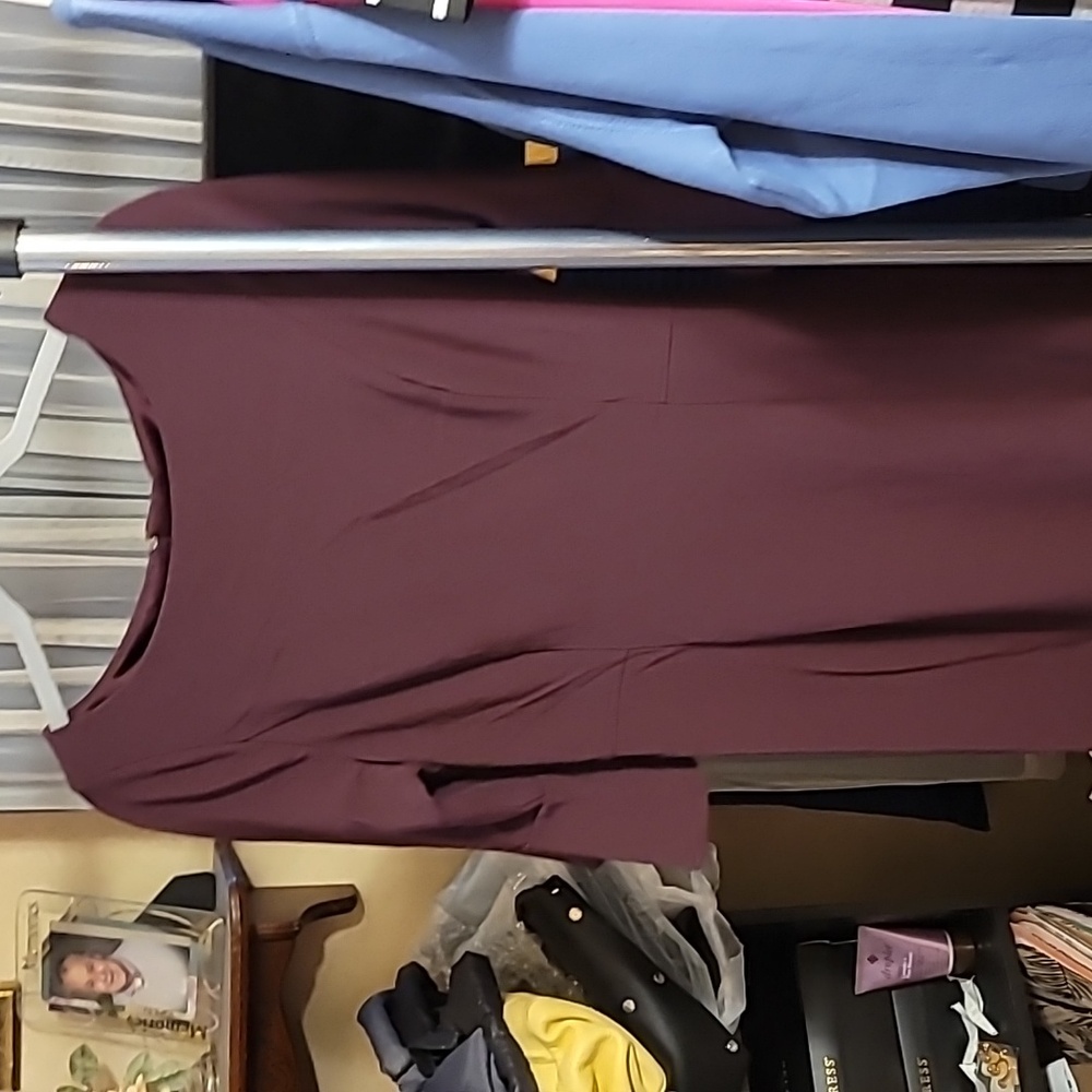 WHBM 8 Maroon dress